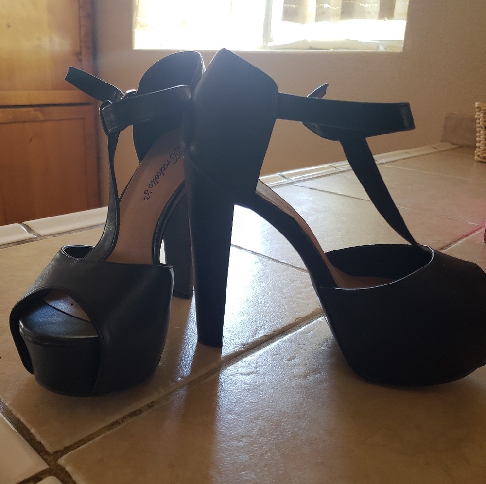 Black high heels
